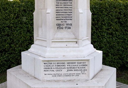 2. War Memorial Forncett St Mary - Inscription